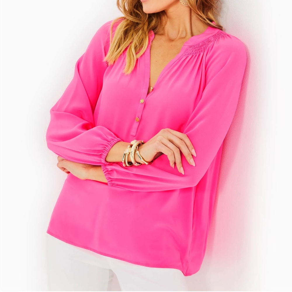 Lilly Pulitzer Elsa silk top